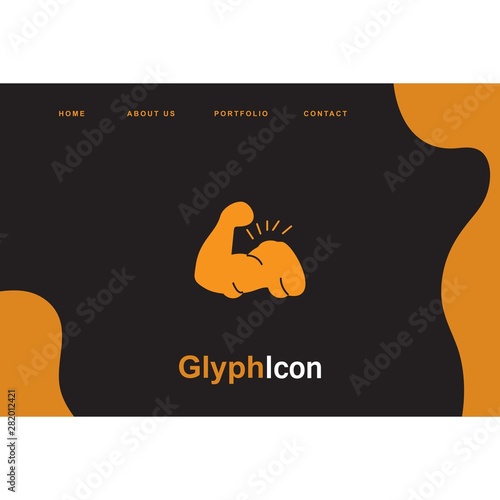  Body builder icon for your project
