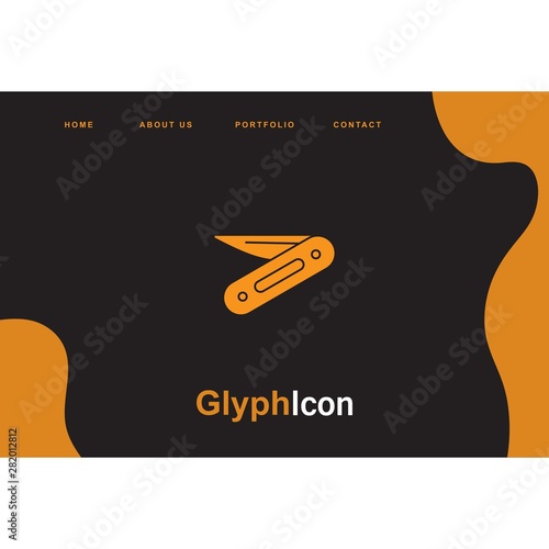 Penknife icon for your project