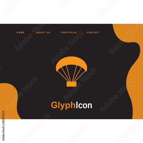 Paraglider icon for your project