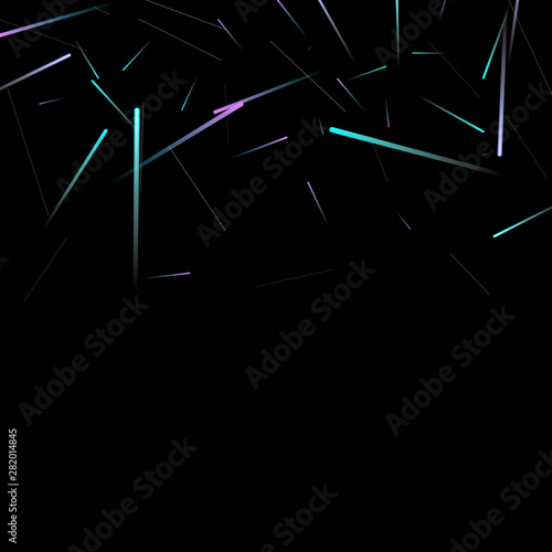 Fast Effect. Motion Neon Light Movement static