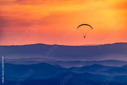 Paraglider in the Sky