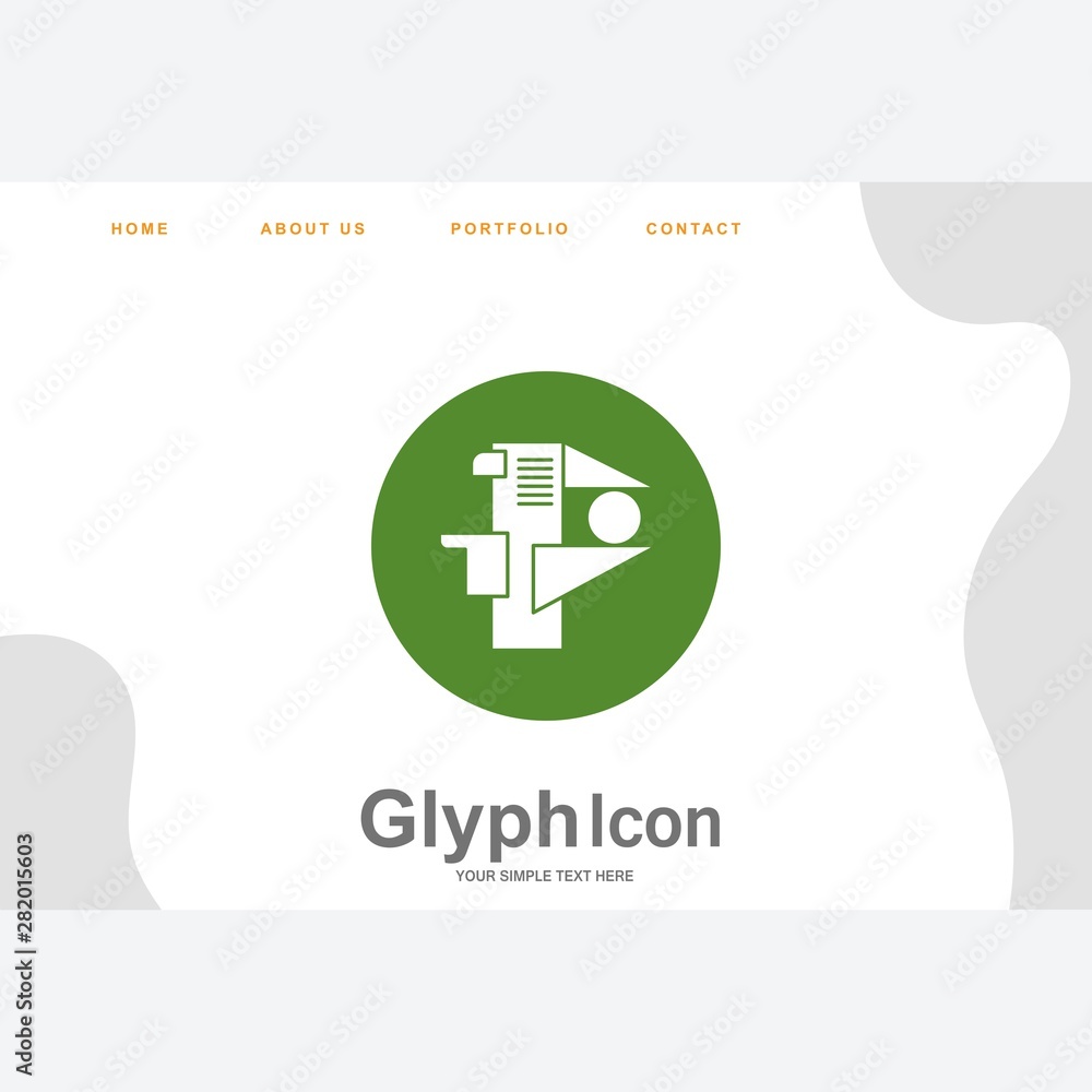 Obraz premium Caliper icon for your project