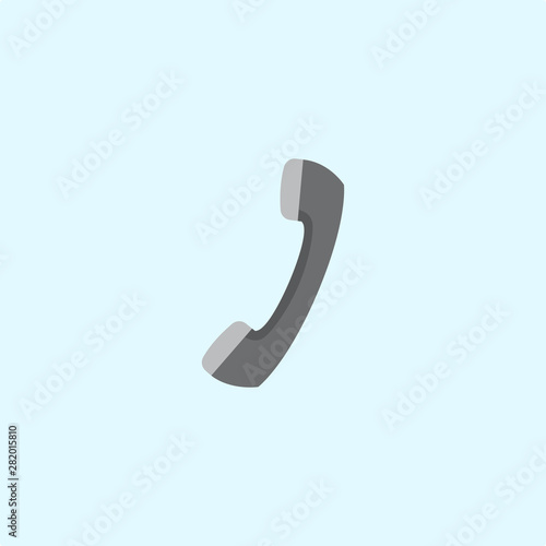 Telephone flat design vector illustration
