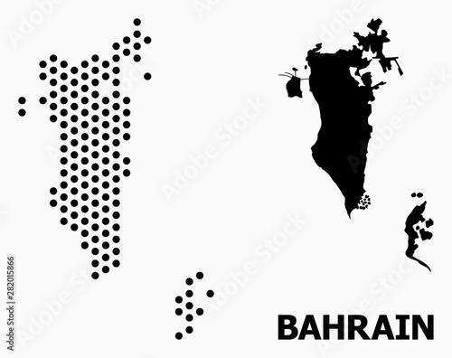 Pixelated Pattern Map of Bahrain