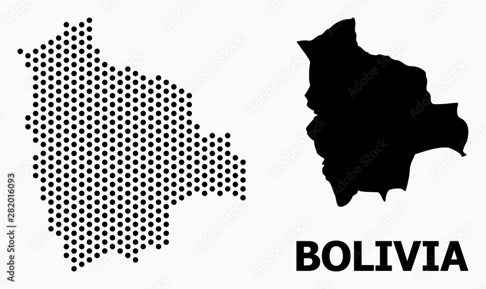 Pixel Pattern Map of Bolivia