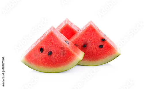 Fresh red watermelon isolated on a white background
