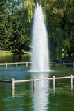 噴水のある公園　旭川市