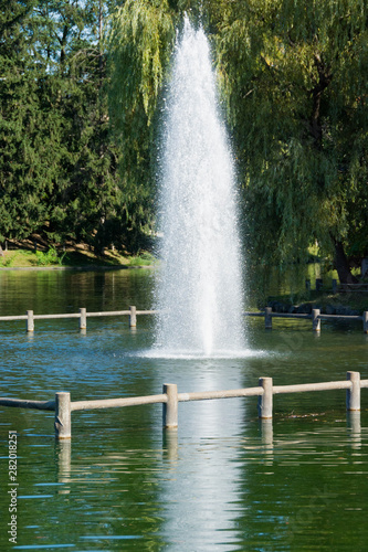 噴水のある公園 旭川市