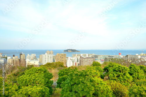 中央公園 猿島 神奈川県横須賀市深田台の風景　日本