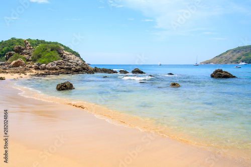 Yanui beach on a sunny day