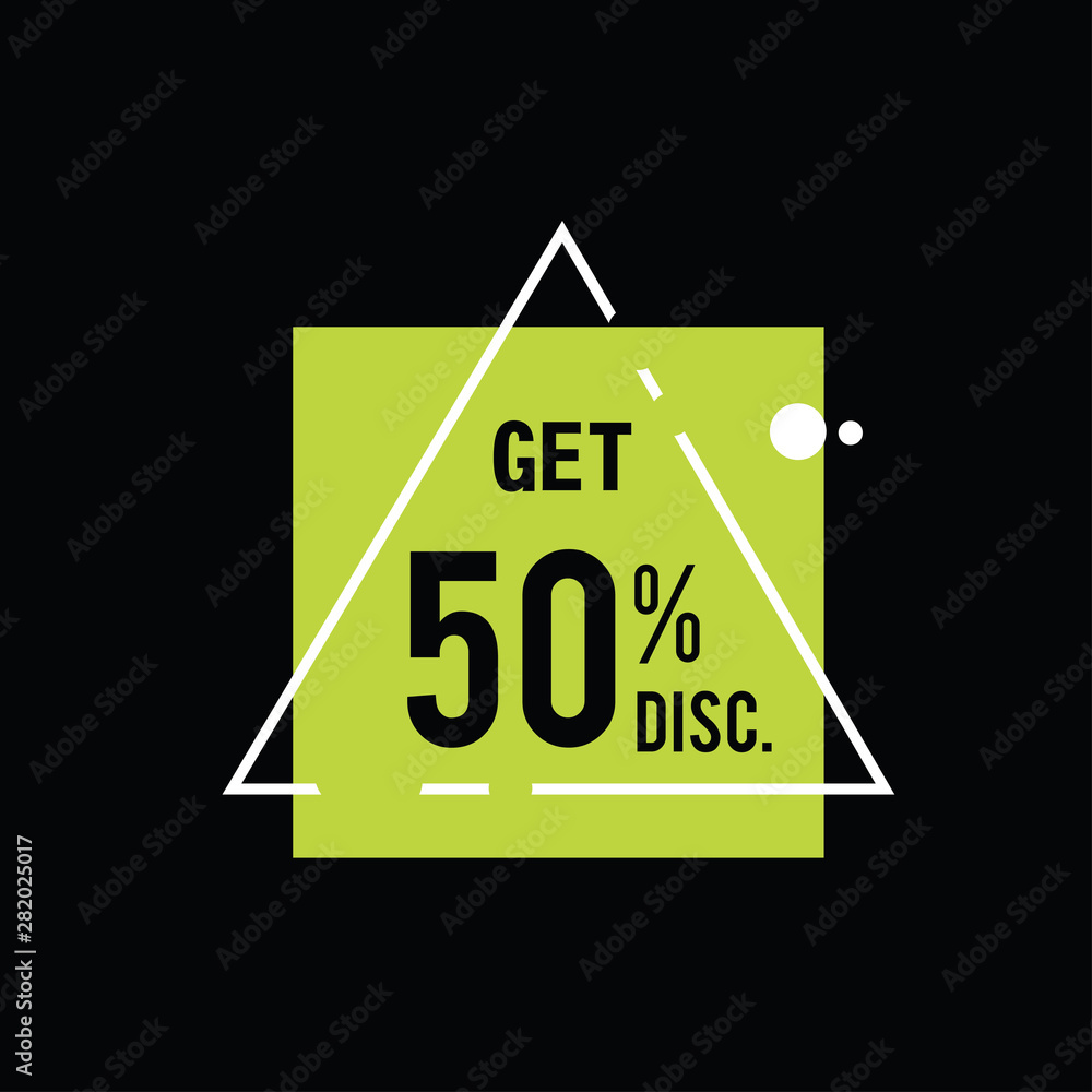 Discount 50% Label Vector Template Design Illustration Discount 50% Label Vector Template Design Illustration