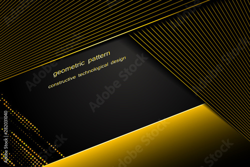 modern background. geometric pattern. constructive technological design