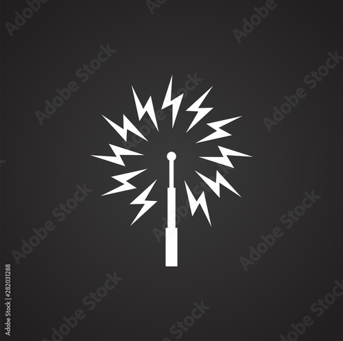 Antennas related icon on background for graphic and web design. Simple illustration. Internet concept symbol for website button or mobile app.