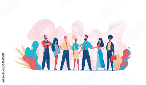 Group of business people teamwork. Business team