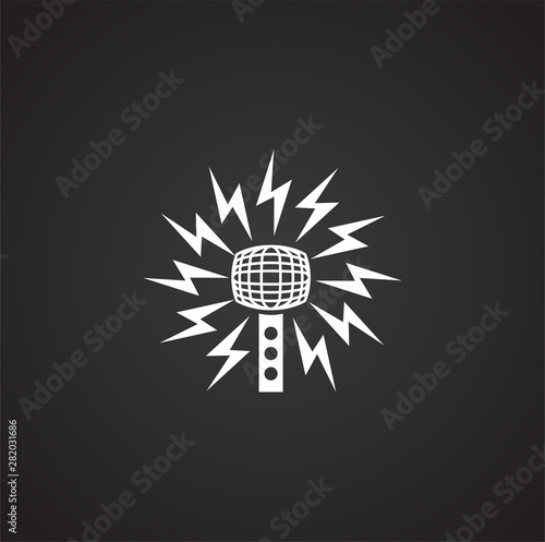 Fotografija Antennas related icon on background for graphic and web design