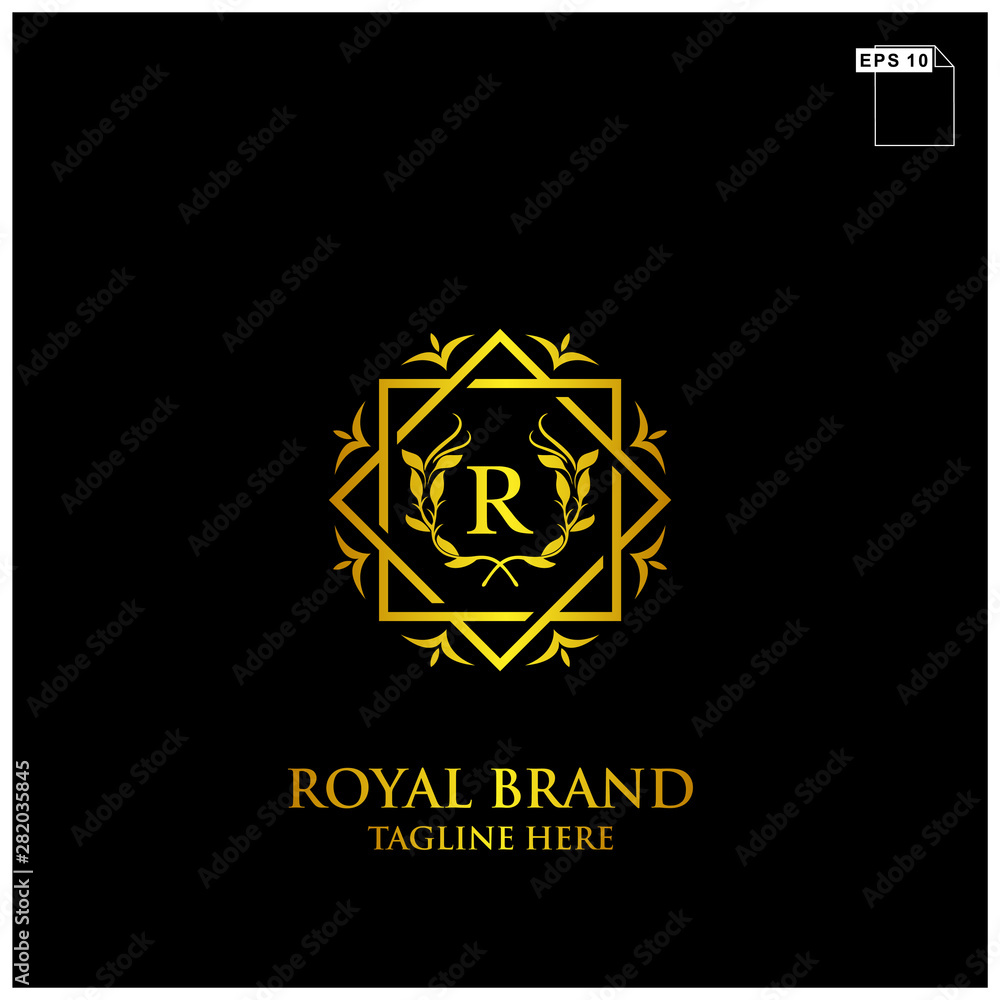 royal brand logo design vector royal brand logo design vector