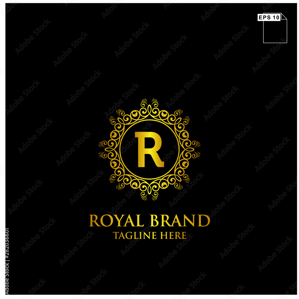 Naklejka premium royal brand logo design vector