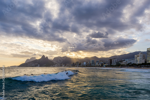 Photography Rio Surfer Sunset 2