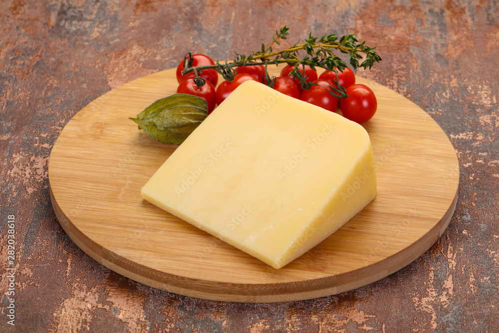 Hard parmesan cheese piece Hard parmesan cheese piece