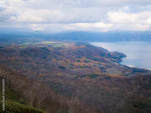 Lake toyo in autumn