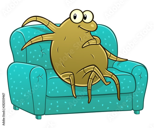 Dust mite on the sofa