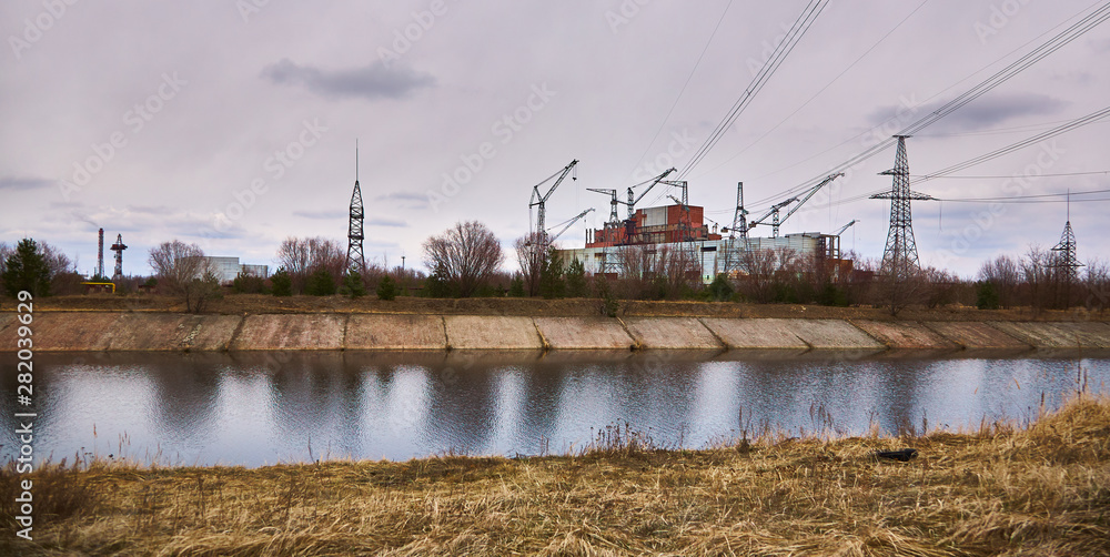 Chernobyl Nuclear Power Plant in Chernobyl Exclusion Zone Chernobyl Nuclear Power Plant in Chernobyl Exclusion Zone