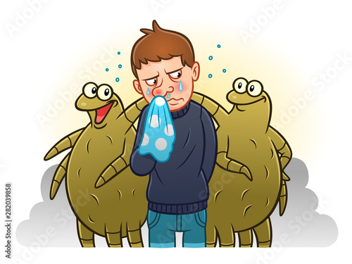 Man and dust mites