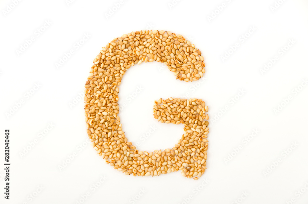 炒り胡麻のアルファベット G 炒り胡麻のアルファベット G