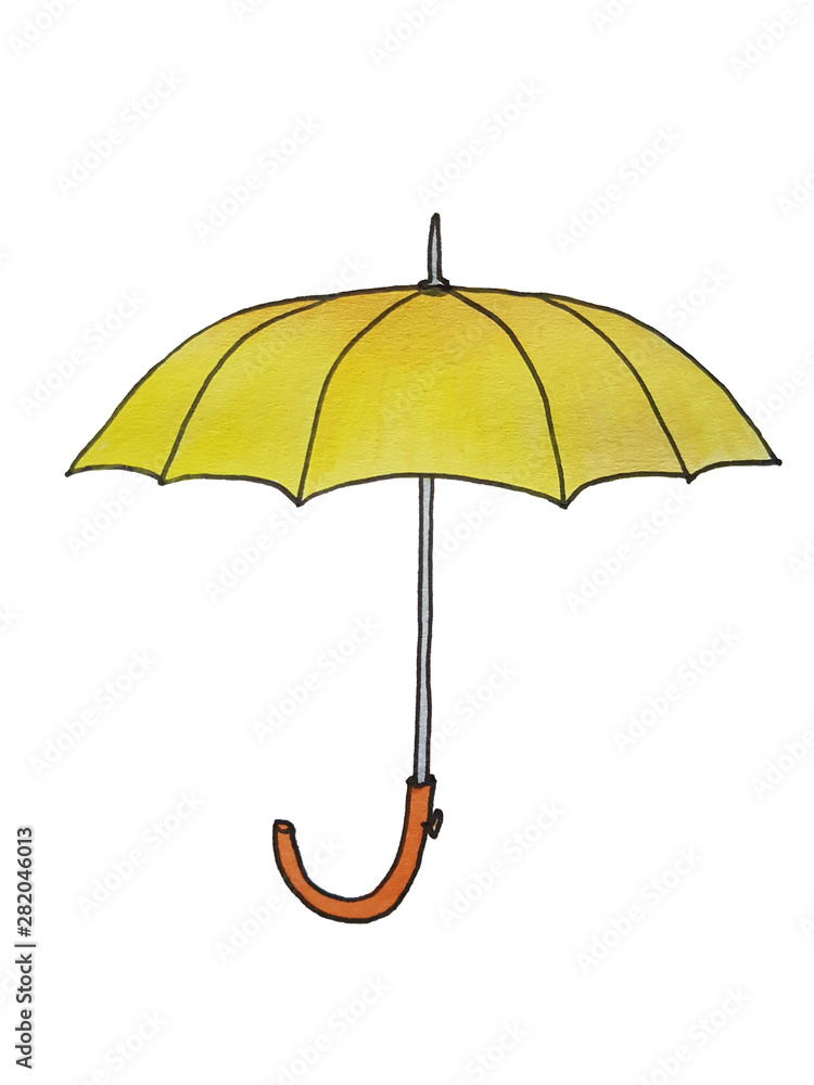 Cute Umbrella Drawing - Drawing Of A Umbrella - Free Transparent PNG  Clipart Images Download