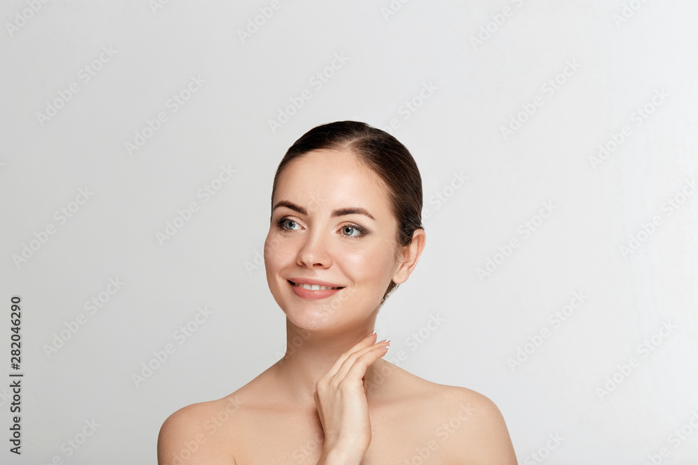 Beautiful Young Woman with Clean Fresh Skin . Facial treatment. Cosmetology. Beauty and spa Beautiful Young Woman with Clean Fresh Skin . Facial treatment. Cosmetology. Beauty and spa