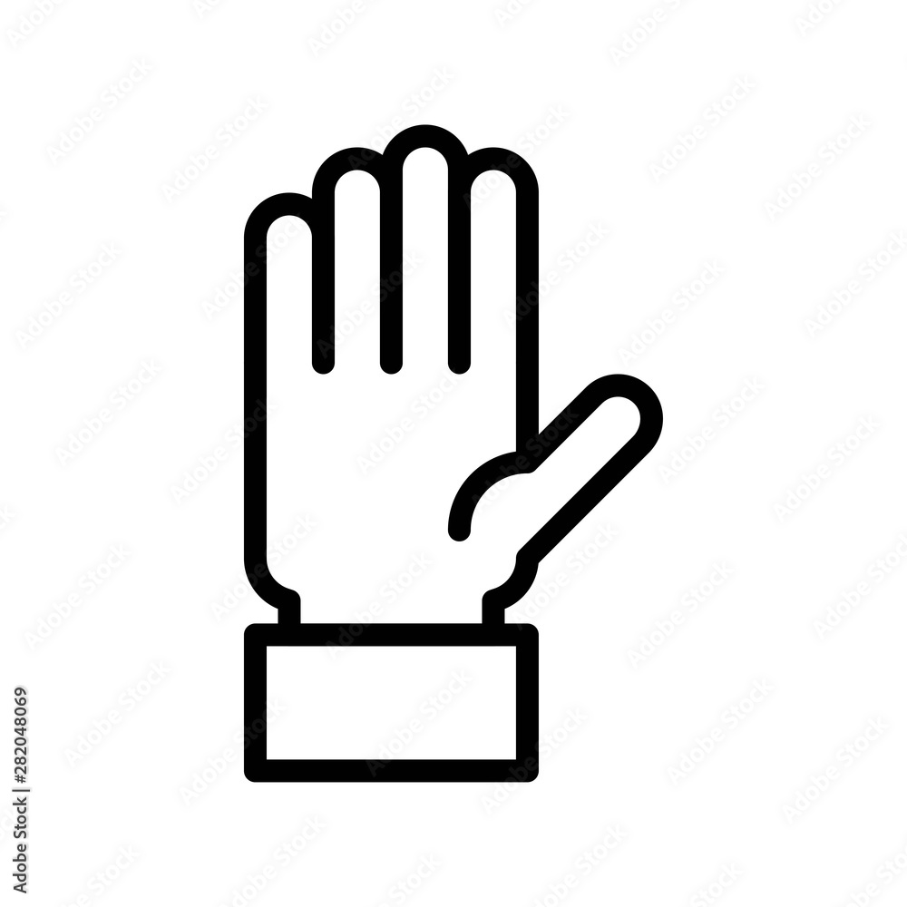 Raising Hand vector, Back to school line design icon Raising Hand vector, Back to school line design icon