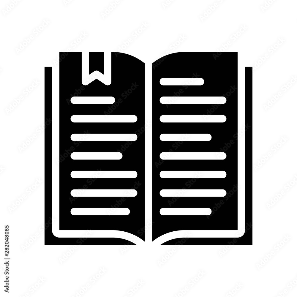 Book vector, Back to school solid design icon Book vector, Back to school solid design icon