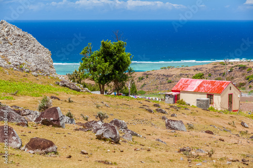 Paysage typique de l’île Rodrigues  photo