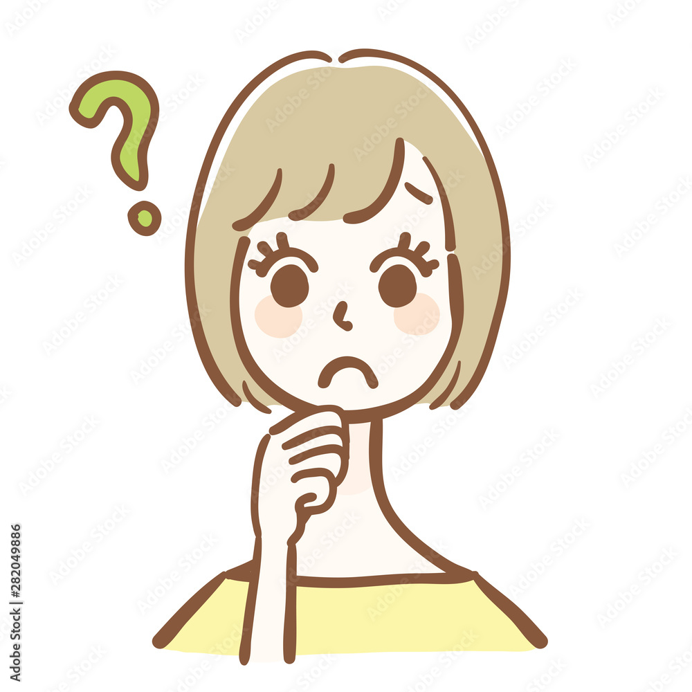 疑問がある女性のイラスト Stock Vector Adobe Stock 疑問がある女性のイラスト Stock Vector Adobe Stock