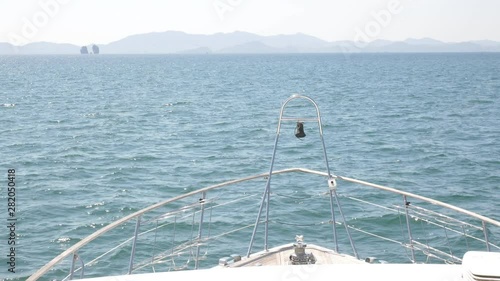 sailing boat in the sea relaxation active lifestyle