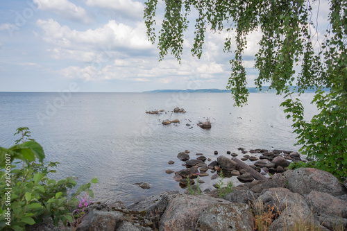 Tranquil view over the Lake Vättern, Sweden