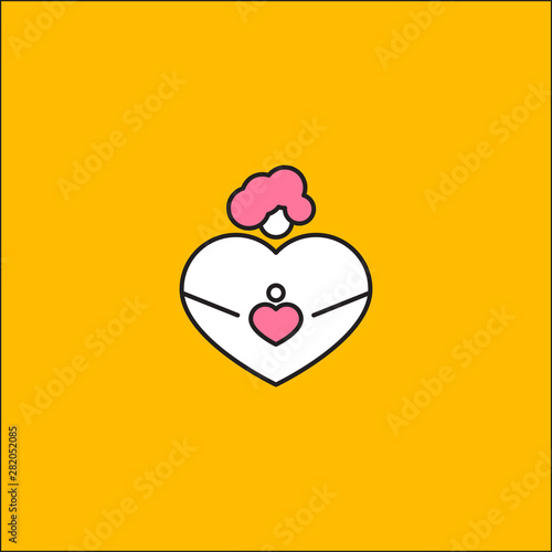 Mother waiting baby icon