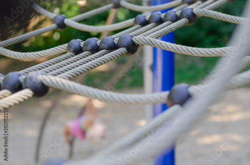 Seile auf dem Spielplatz photo