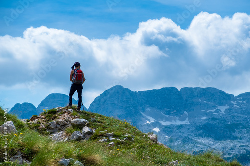 Fototapeta Naklejka Na Ścianę i Meble -  Trekking in the Julian Alps