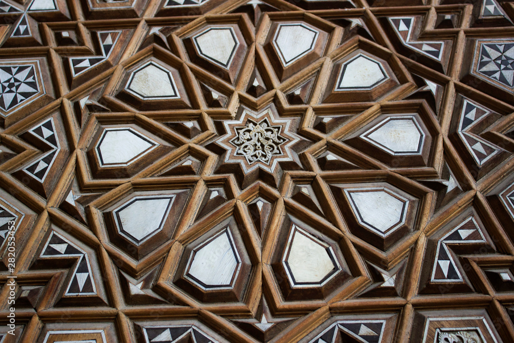 Islamic pattern at mosque-madrassa of sultan Hassan - old Cairo - Egypt Islamic pattern at mosque-madrassa of sultan Hassan - old Cairo - Egypt