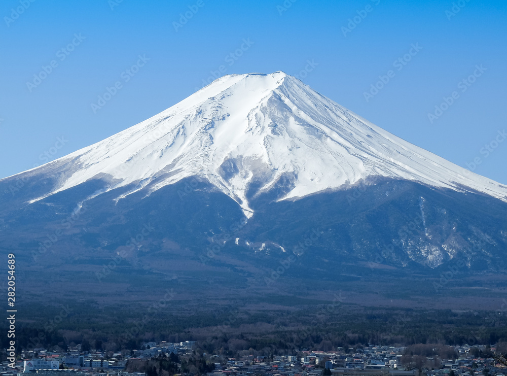 Landscape of Fuji Mountain at Fujiyoshida. Fuji is famous natural landmark. Landscape of Fuji Mountain at Fujiyoshida. Fuji is famous natural landmark.