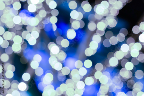 light bright blue lights festive much blur background festive pattern