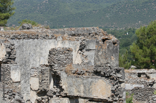 The abandoned Greek Village of Kayakoy  Fethiye  Turkey.