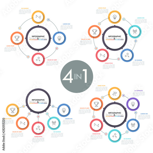 Modern infographic design template