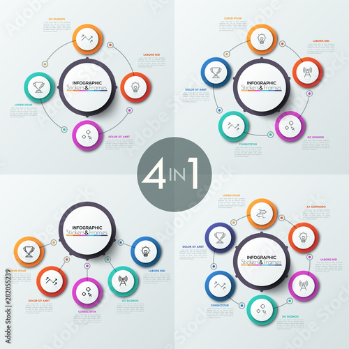 Modern infographic design template