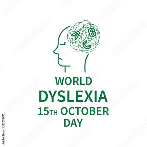 Line logo of Dyslexia Day