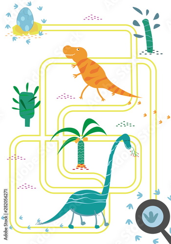Brain game for children. Labirint with . Find the way home