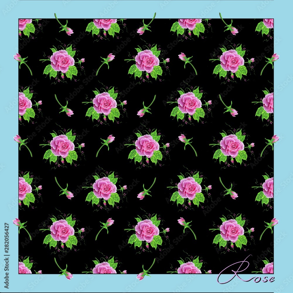 seamless floral pattern with pink flowers seamless floral pattern with pink flowers