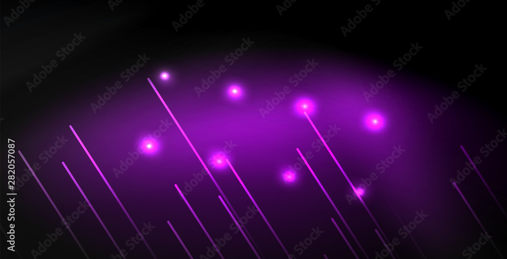 Neon color abstract lines