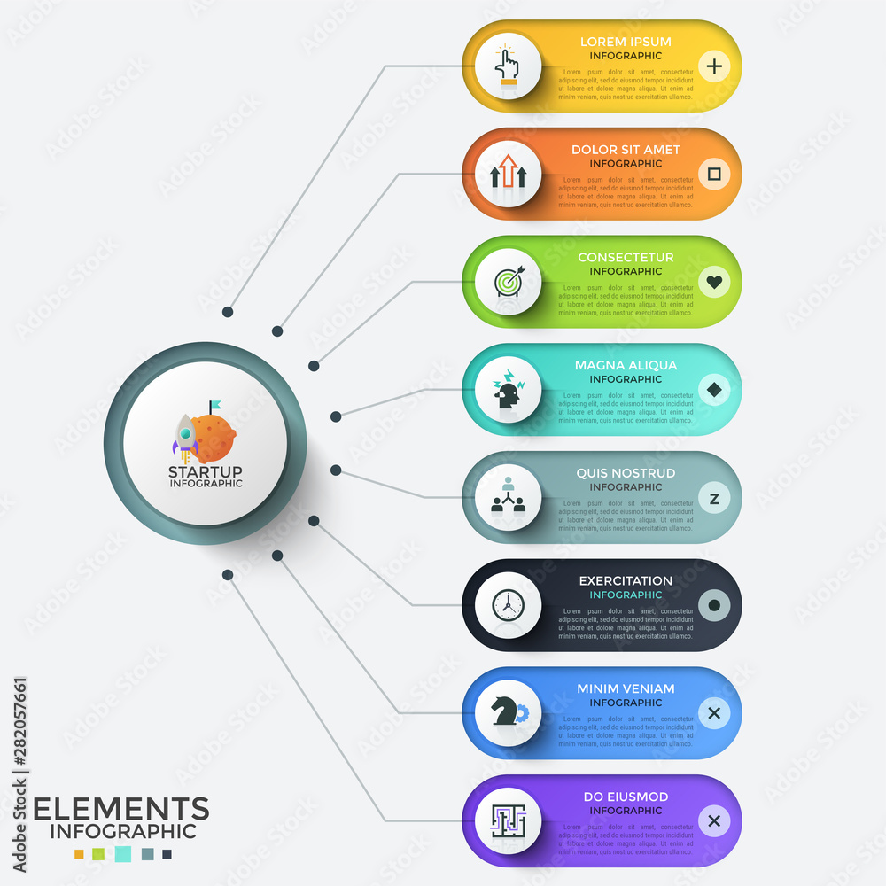 Fototapeta premium Modern Infographic Template